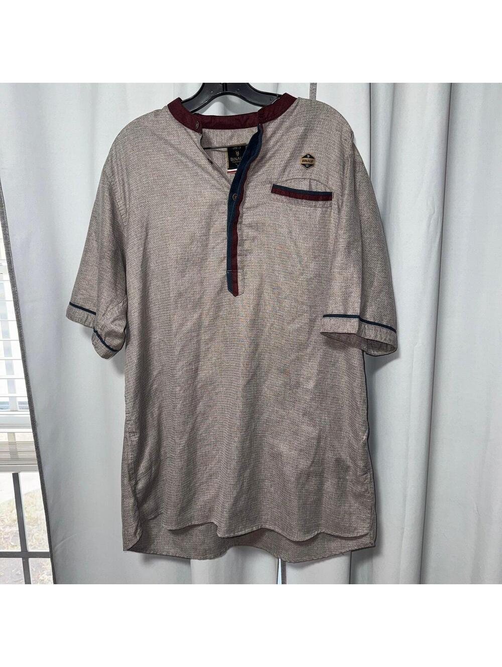 Binauf brand men's short-sleeve kurta